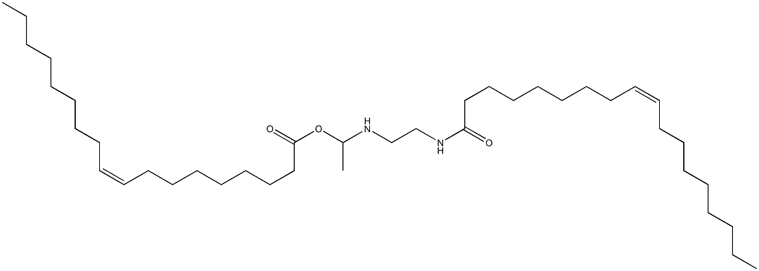 Oleic acid 1-[[2-(oleoylamino)ethyl]amino]ethyl ester Struktur