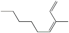 (3Z)-3-Methyl-1,3-nonadiene Struktur