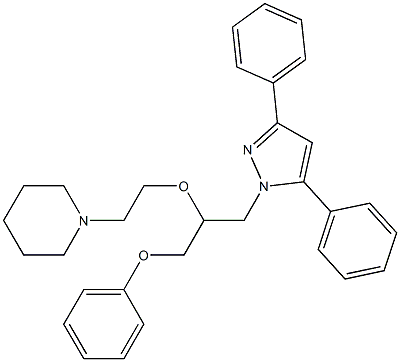 1-[3-Phenoxy-2-[2-(piperidin-1-yl)ethoxy]propyl]-3,5-diphenyl-1H-pyrazole