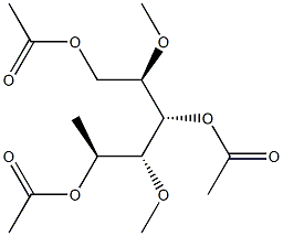1-O,3-O,5-O-Triacetyl-2-O,4-O-dimethyl-6-deoxy-L-galactitol Structure