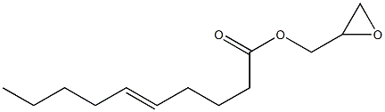 5-Decenoic acid (oxiran-2-yl)methyl ester Struktur
