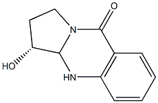 (3R)-1,2,3,3a-Tetrahydro-3-hydroxypyrrolo[2,1-b]quinazolin-9(4H)-one Structure