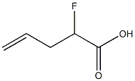 2-フルオロ-4-ペンテン酸 化学構造式