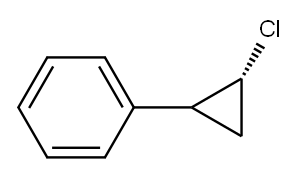 1-[(2R)-2-クロロシクロプロピル]ベンゼン 化学構造式