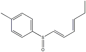 (1E,3E)-1-(p-Tolylsulfinyl)-1,3-hexadiene Structure