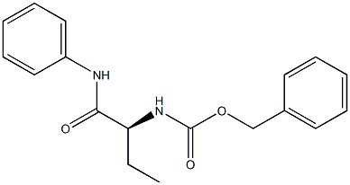 (-)-[(S)-1-(フェニルカルバモイル)プロピル]カルバミン酸ベンジル 化学構造式