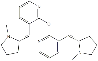 [[(2S)-1-Methyl-2-pyrrolidinyl]methyl](2-pyridinyl) ether Struktur
