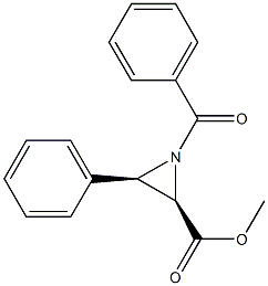 (2R,3R)-1-Benzoyl-3-phenylaziridine-2-carboxylic acid methyl ester Structure