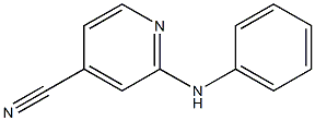 2-(フェニルアミノ)ピリジン-4-カルボニトリル 化学構造式