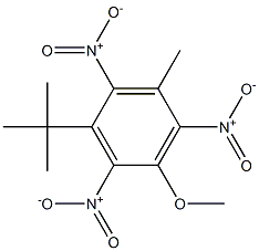 1-tert-ブチル-5-メトキシ-3-メチル-2,4,6-トリニトロベンゼン 化学構造式
