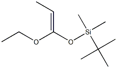 (E)-1-(tert-ブチルジメチルシリルオキシ)-1-エトキシ-1-プロペン 化学構造式