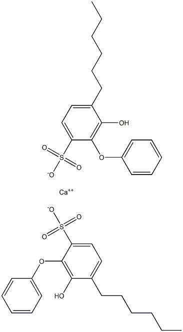 Bis(6-hydroxy-5-hexyl[oxybisbenzene]-2-sulfonic acid)calcium salt