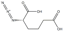 [S,(-)]-2-Azidohexanedioic acid 结构式