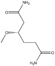 [S,(-)]-3-Methoxyhexanediamide Struktur
