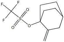 トリフルオロメタンスルホン酸2-メチレンビシクロ[2.2.2]オクタン-1-イル 化学構造式