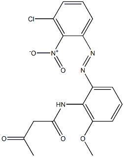 2-Acetyl-2'-(3-chloro-2-nitrophenylazo)-6'-methoxyacetanilide