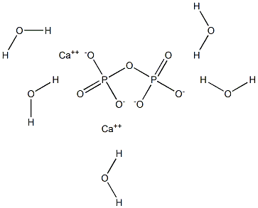 Calcium diphosphate pentahydrate Struktur
