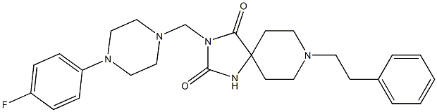 8-Phenethyl-3-[[4-(4-fluorophenyl)piperazino]methyl]-1,3,8-triazaspiro[4.5]decane-2,4-dione
