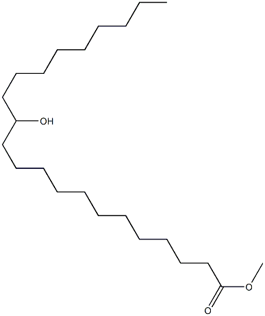 13-ヒドロキシドコサン酸メチル 化学構造式