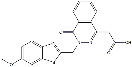 3-[(6-Methoxy-2-benzothiazolyl)methyl]-3,4-dihydro-4-oxophthalazine-1-acetic acid