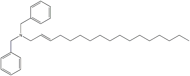 (2-Heptadecenyl)dibenzylamine Structure
