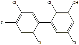 2,2',4',5,5'-Pentachlorobiphenyl-3-ol Structure