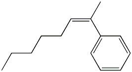 (2Z)-2-フェニル-2-オクテン 化学構造式