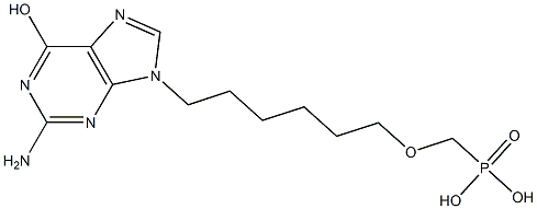 [6-(2-Amino-6-hydroxy-9H-purin-9-yl)hexyloxy]methylphosphonic acid|