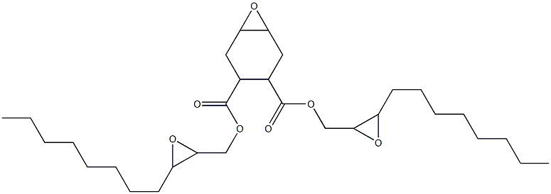 7-Oxabicyclo[4.1.0]heptane-3,4-dicarboxylic acid bis(2,3-epoxyundecan-1-yl) ester Struktur