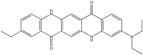 3-(Diethylamino)-9-ethyl-5,12-dihydroquino[2,3-b]acridine-7,14-dione Struktur
