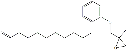 2-(10-Undecenyl)phenyl 2-methylglycidyl ether Struktur