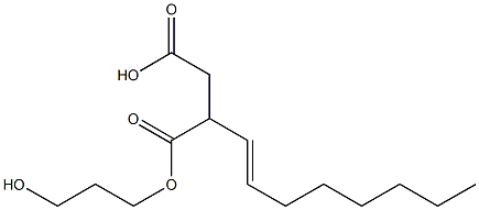 2-(1-Octenyl)succinic acid hydrogen 1-(3-hydroxypropyl) ester Structure