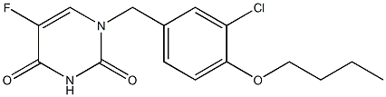 1-(3-Chloro-4-butoxybenzyl)-5-fluorouracil