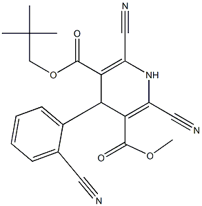  4-(2-Cyanophenyl)-2-cyano-6-cyano-1,4-dihydropyridine-3,5-dicarboxylic acid 3-methyl 5-neopentyl ester
