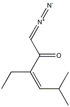 (Z)-1-Diazo-3-ethyl-5-methyl-3-hexen-2-one Structure