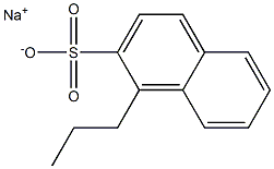 1-Propyl-2-naphthalenesulfonic acid sodium salt,,结构式
