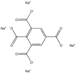 1,2,3,5-ベンゼンテトラカルボン酸テトラナトリウム 化学構造式