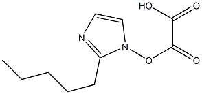 Oxalic acid 2-(2-pentyl-1H-imidazol-1-yl) ester Structure