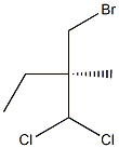 [R,(+)]-2-(Bromomethyl)-1,1-dichloro-2-methylbutane Struktur
