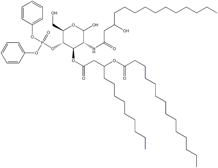 4-O-(Diphenoxyphosphinyl)-3-O-[3-(myristoyloxy)dodecanoyl]-2-[(3-hydroxymyristoyl)amino]-2-deoxy-D-glucopyranose