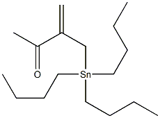 トリブチル(2-アセチル-2-プロペニル)スタンナン 化学構造式
