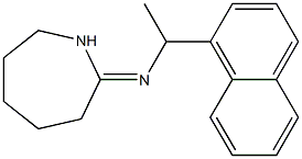 Hexahydro-2-[1-(1-naphtyl)ethylimino]-1H-azepine 结构式