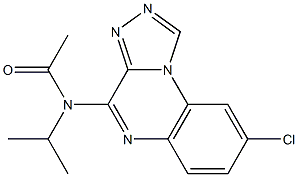 4-(N-Acetylisopropylamino)-8-chloro[1,2,4]triazolo[4,3-a]quinoxaline Struktur