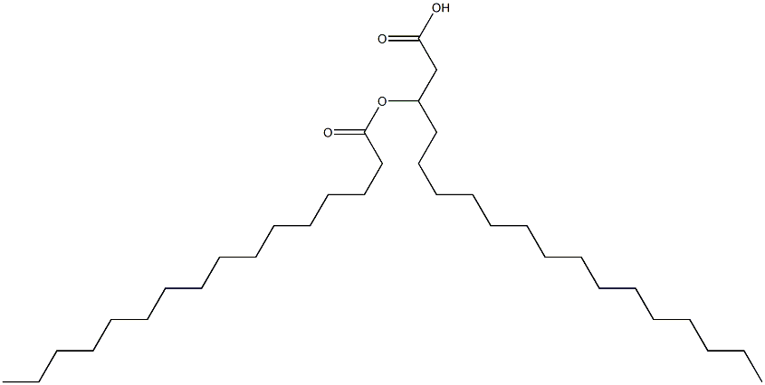 3-Palmitoyloxyoctadecanoic acid Struktur