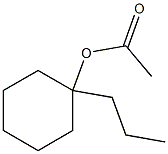 Acetic acid 1-propylcyclohexyl ester Structure