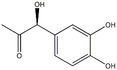 [S,(+)]-1-(3,4-Dihydroxyphenyl)-1-hydroxy-2-propanone Struktur