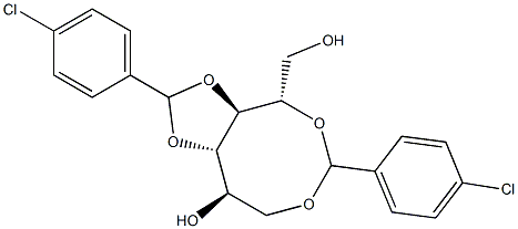 1-O,5-O:3-O,4-O-Bis(4-chlorobenzylidene)-L-glucitol 结构式