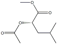 (2S)-2-Acetoxy-4-methylpentanoic acid methyl ester Structure