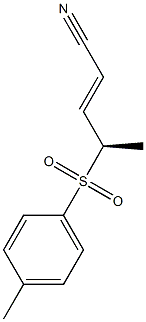 [(1R)-3-Cyano-1-methyl-2-propenyl](4-methylphenyl) sulfone 结构式
