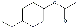 Acetic acid 4-ethylcyclohexyl ester Structure